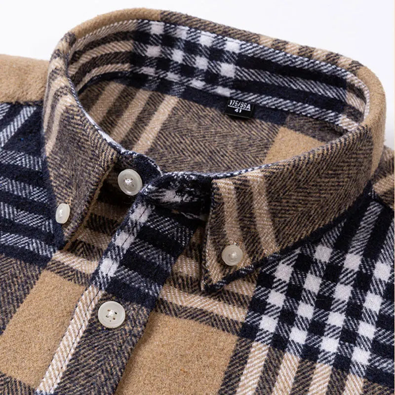 Adrián | Camisa de cuadros en negro y gris