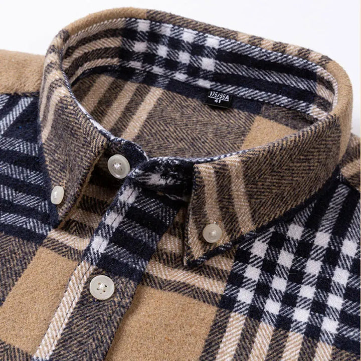 Adrián | Camisa de cuadros en negro y gris