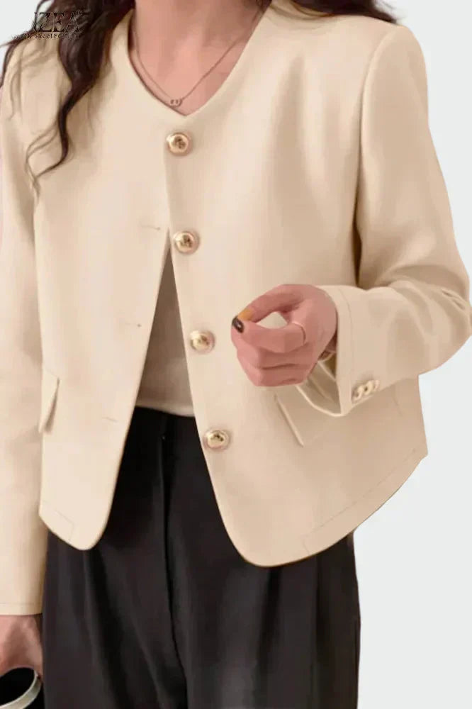 Adriana | Chaqueta con botones dorados