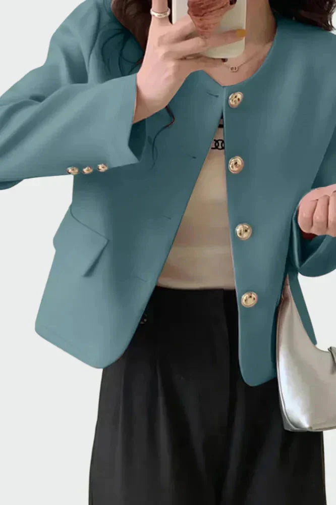 Adriana | Chaqueta con botones dorados