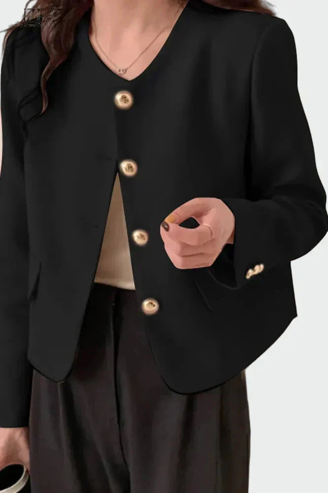 Adriana | Chaqueta con botones dorados