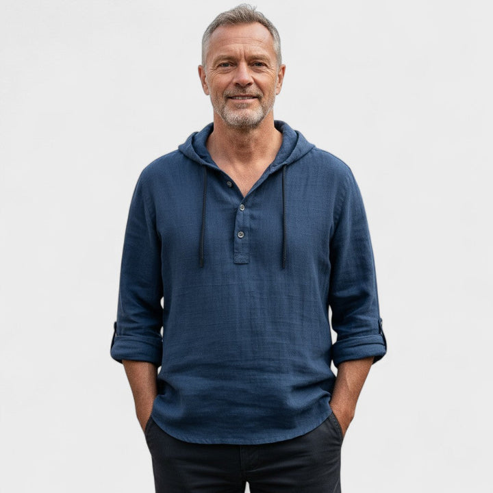 Aitor | Camisa casual azul marino