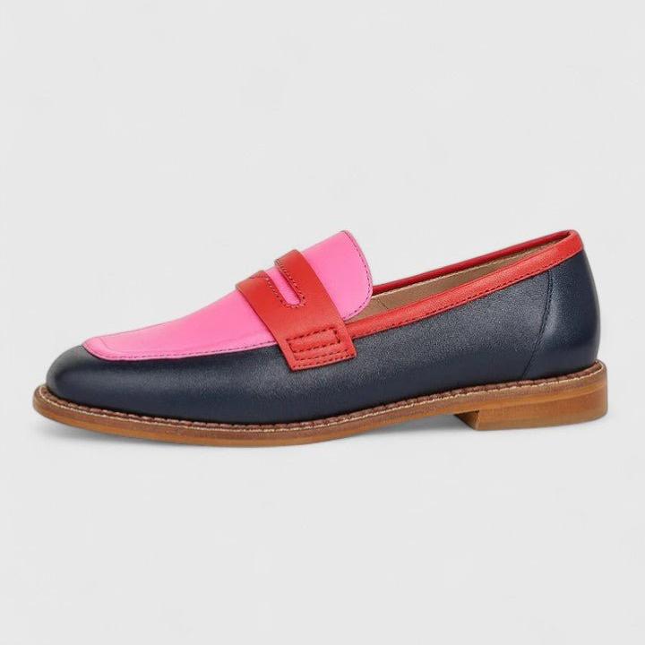 Alba | Mocasines en rosa, rojo y negro