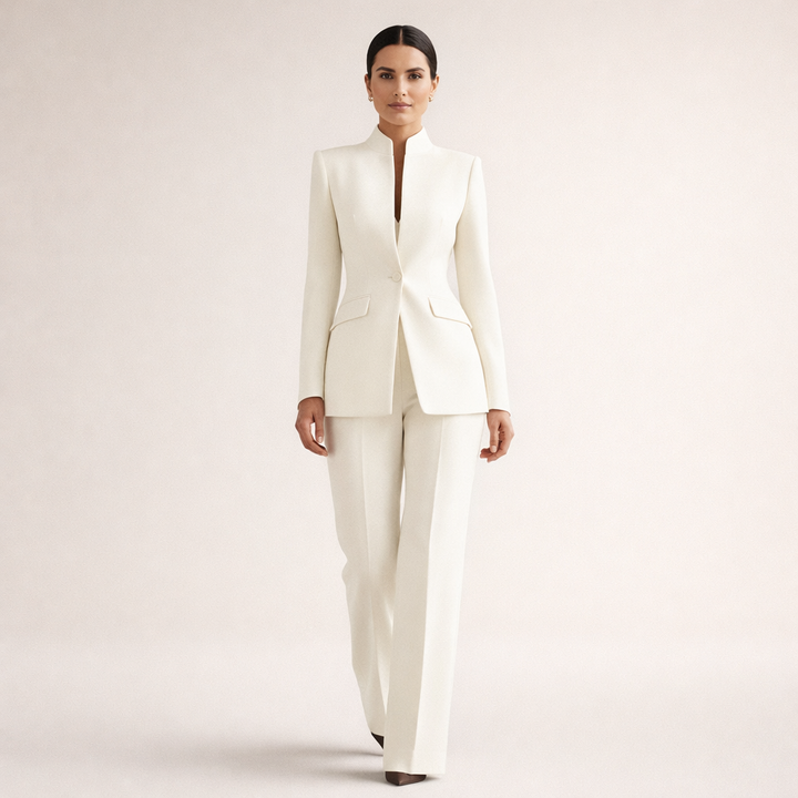 Alba | Traje de chaqueta y pantalón recto