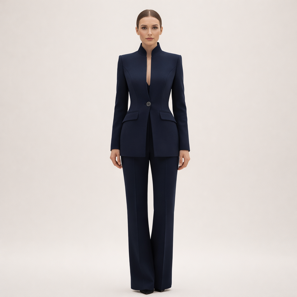 Alba | Traje de chaqueta y pantalón recto