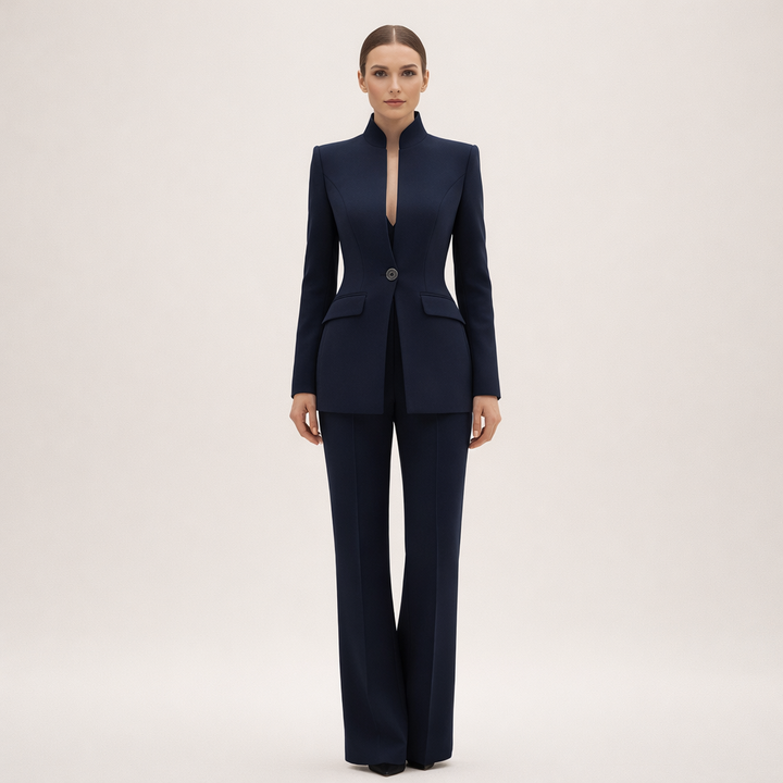 Alba | Traje de chaqueta y pantalón recto