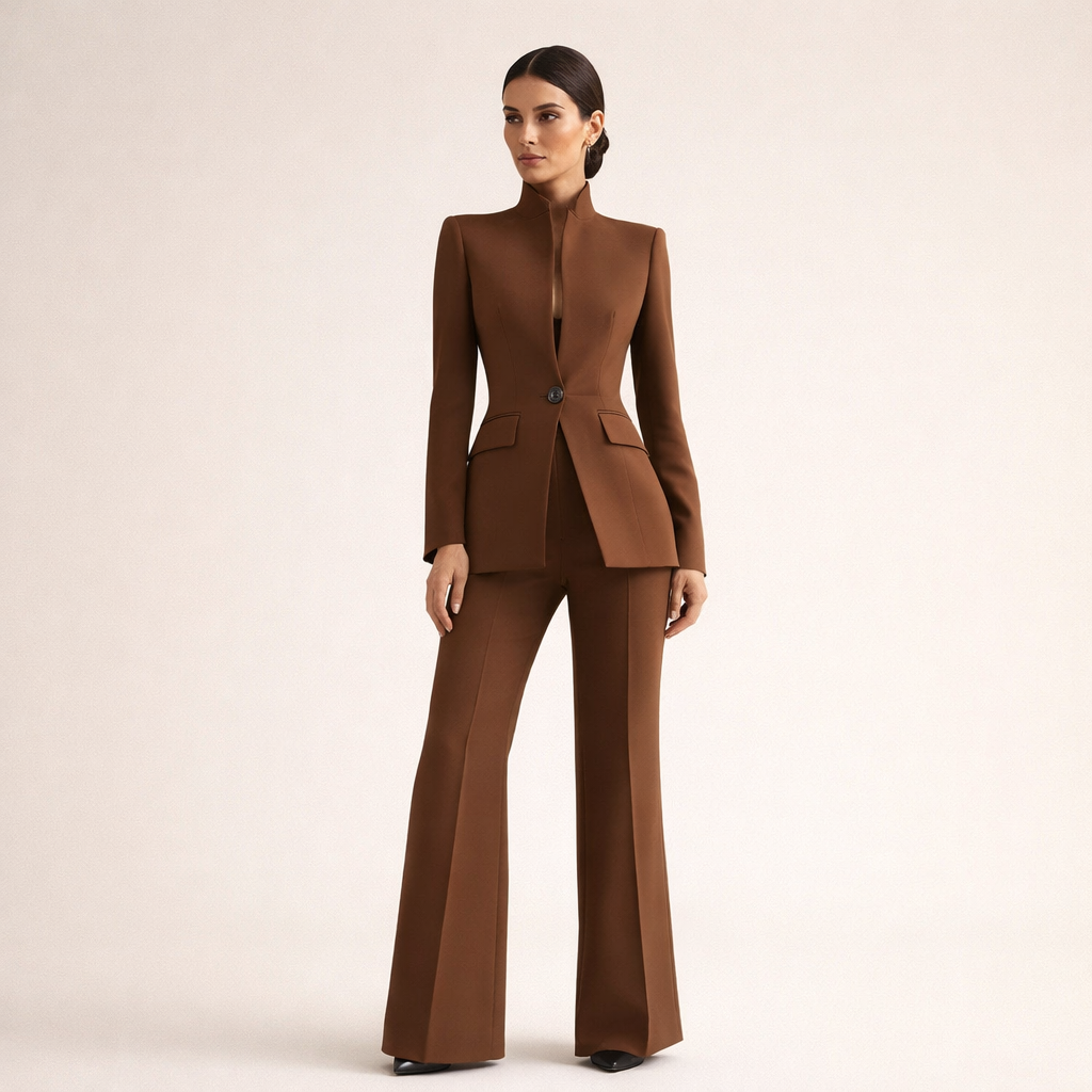 Alba | Traje de chaqueta y pantalón recto