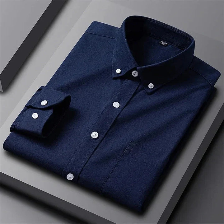 Alberto | Camisa verde de rayas multicolor