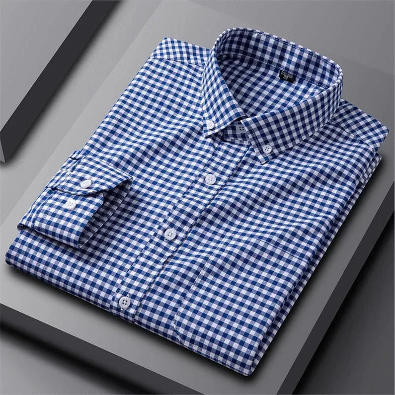 Alberto | Camisa verde de rayas multicolor