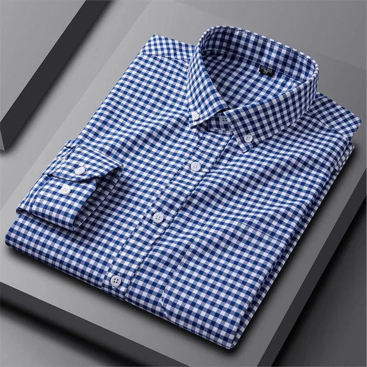 Alberto | Camisa verde de rayas multicolor
