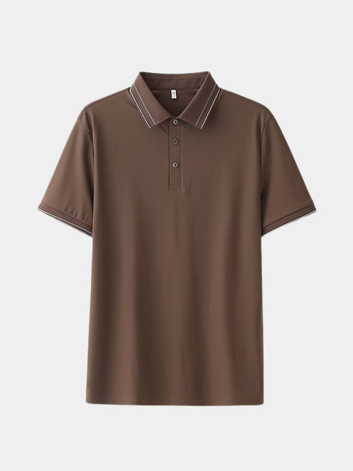 Alcides | Polo clásico marrón