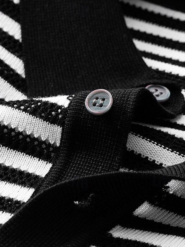 Aldo | Polo de rayas en blanco y negro