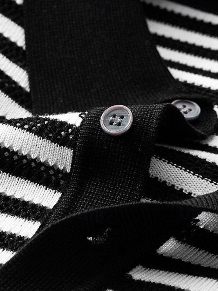 Aldo | Polo de rayas en blanco y negro