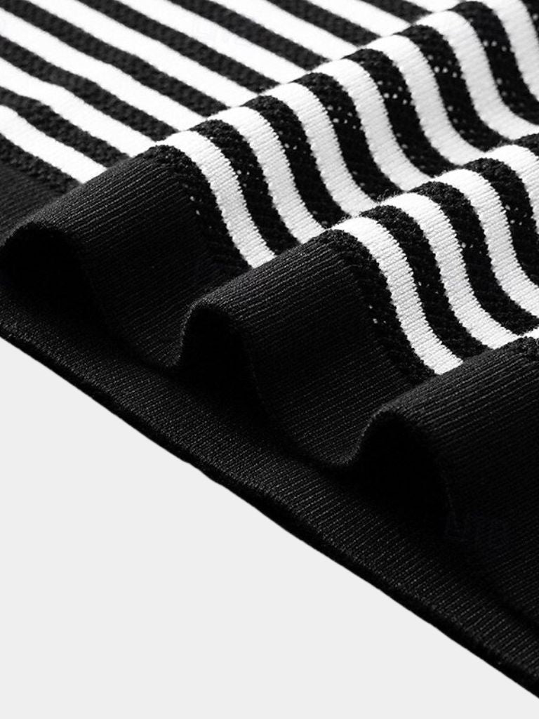Aldo | Polo de rayas en blanco y negro