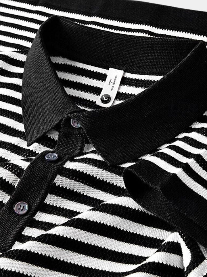Aldo | Polo de rayas en blanco y negro