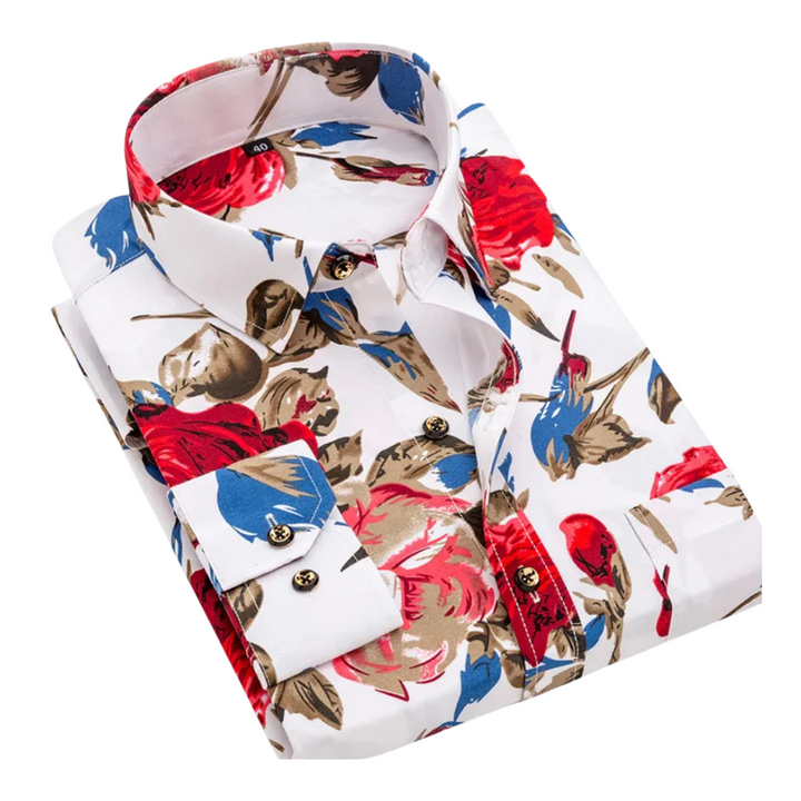 Alejandro | Camisa con estampado tropical