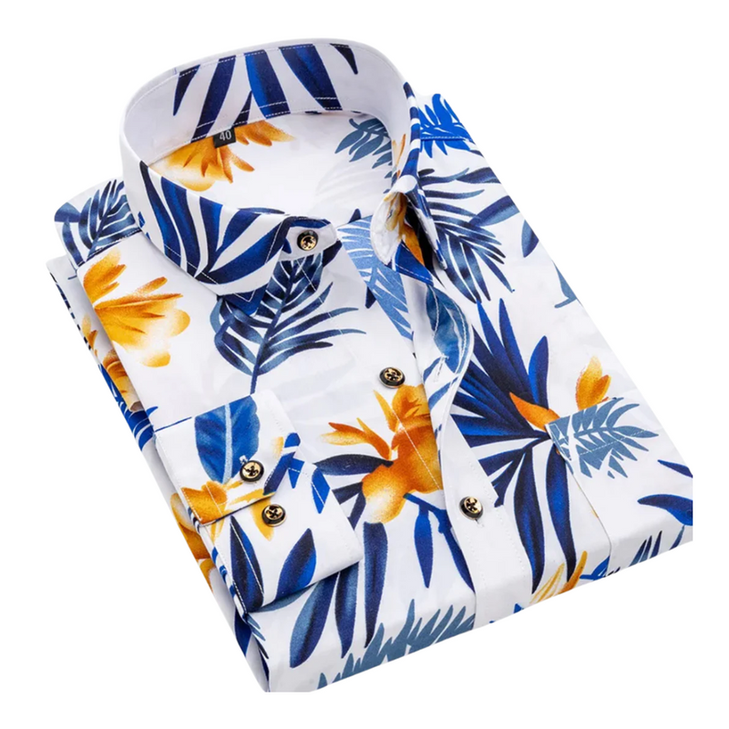 Alejandro | Camisa con estampado tropical
