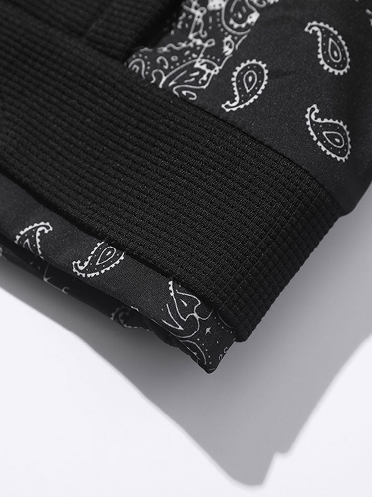Alejandro | Sudadera con paneles paisley y textura gofre
