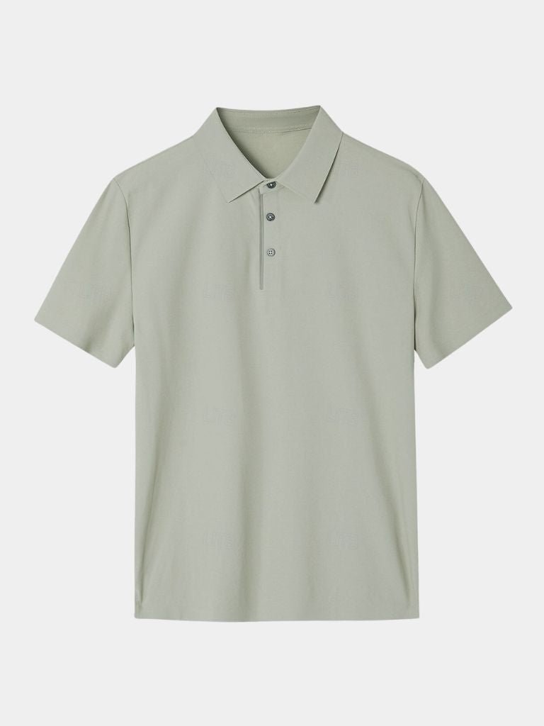 Alejo | Polo verde salvia con cuello clásico