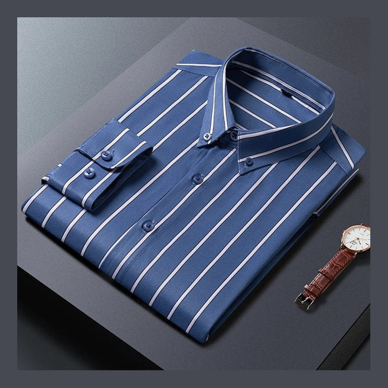 Alfonso | Camisa blanca de raya diplomática