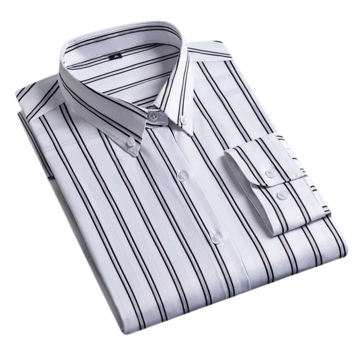 Alfonso | Camisa blanca de raya diplomática