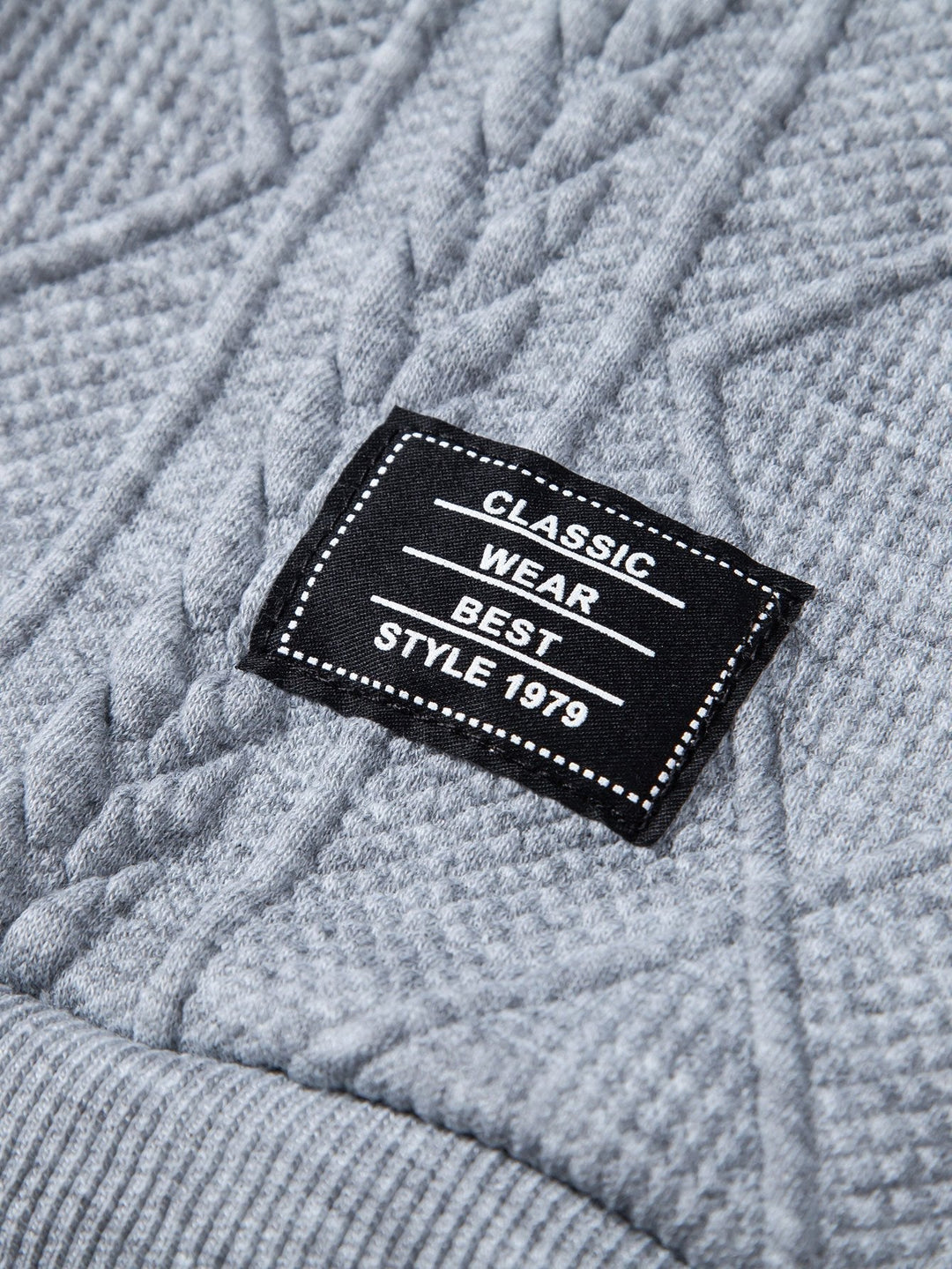 Alonso | Sudadera con capucha con jacquard geométrico y corte relajado