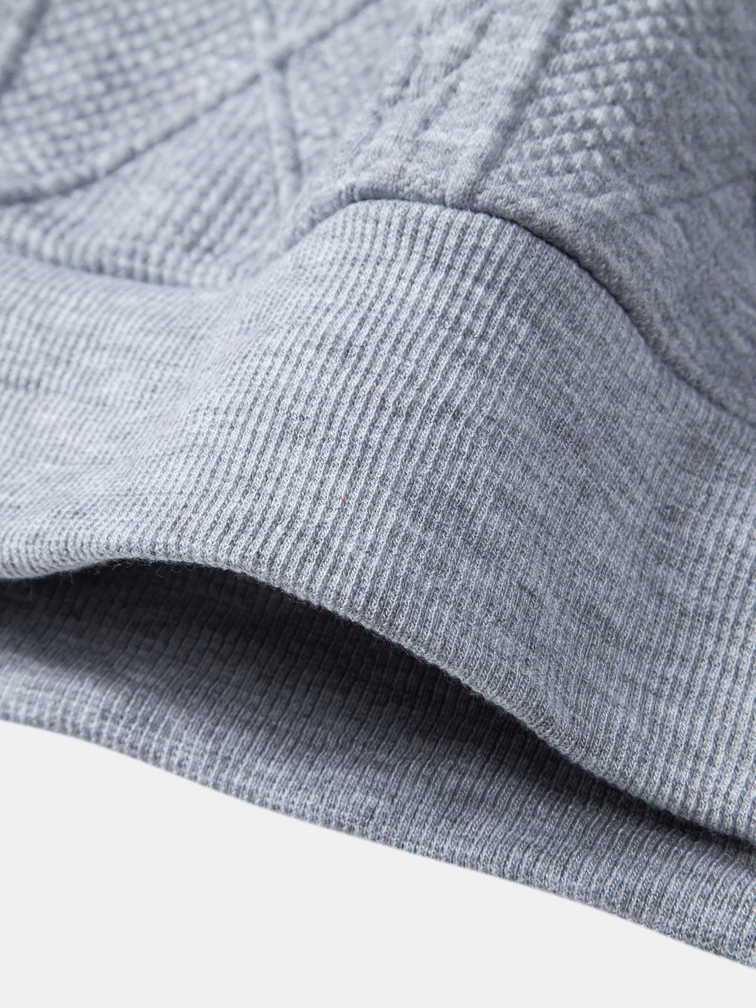 Alonso | Sudadera con capucha con jacquard geométrico y corte relajado