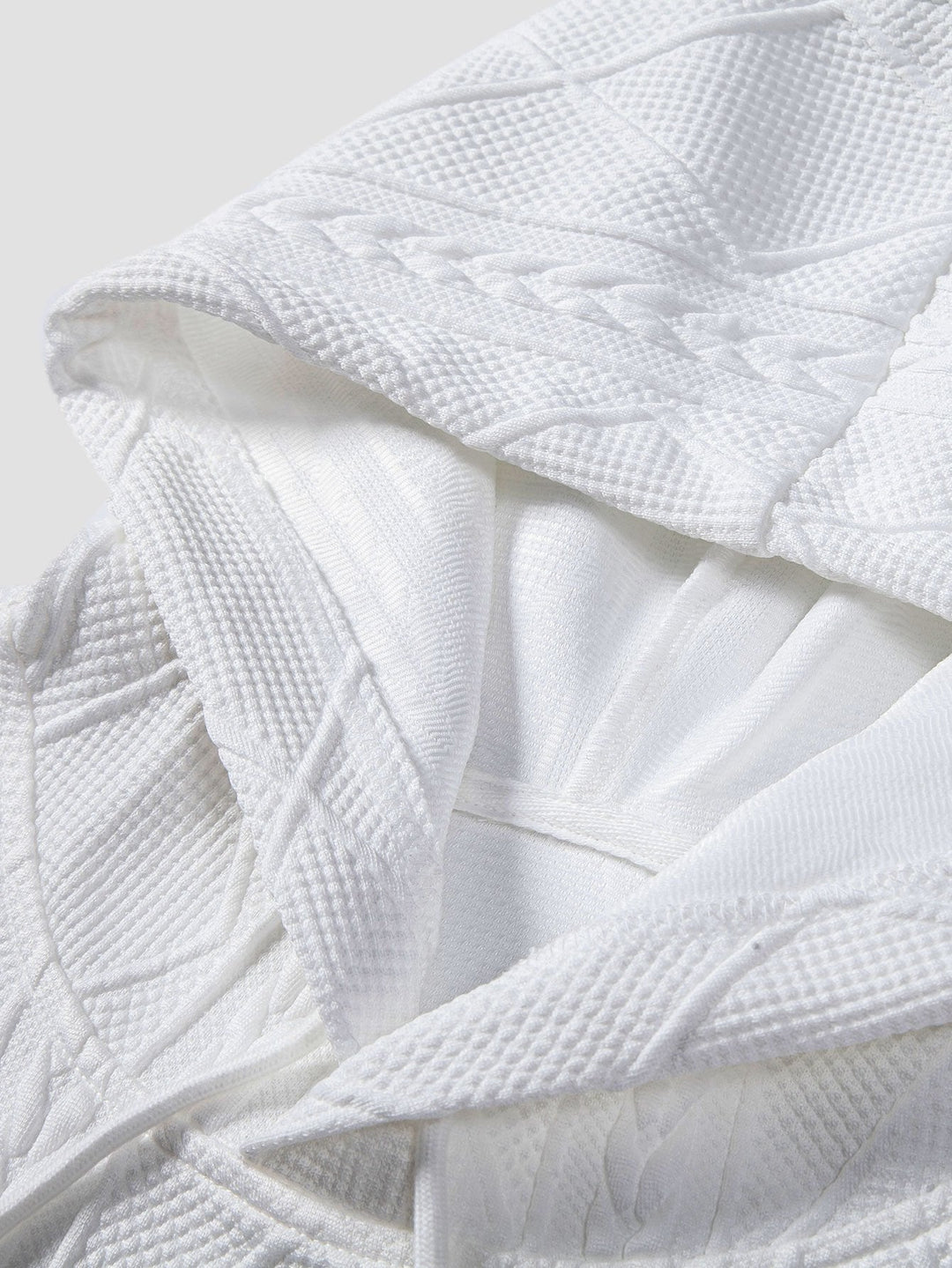 Alonso | Sudadera con capucha con jacquard geométrico y corte relajado