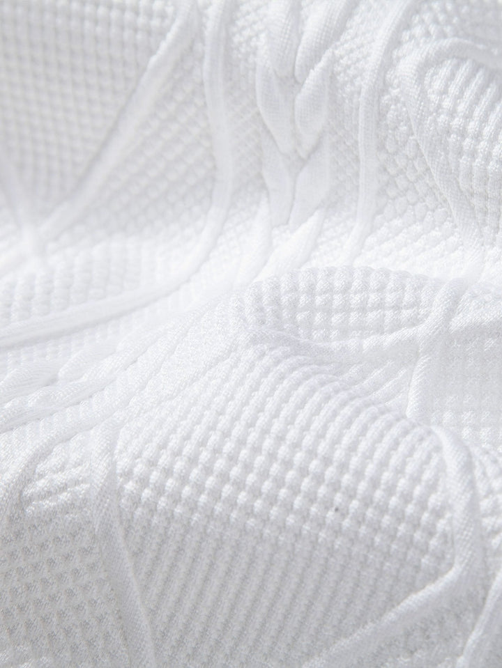 Alonso | Sudadera con capucha con jacquard geométrico y corte relajado