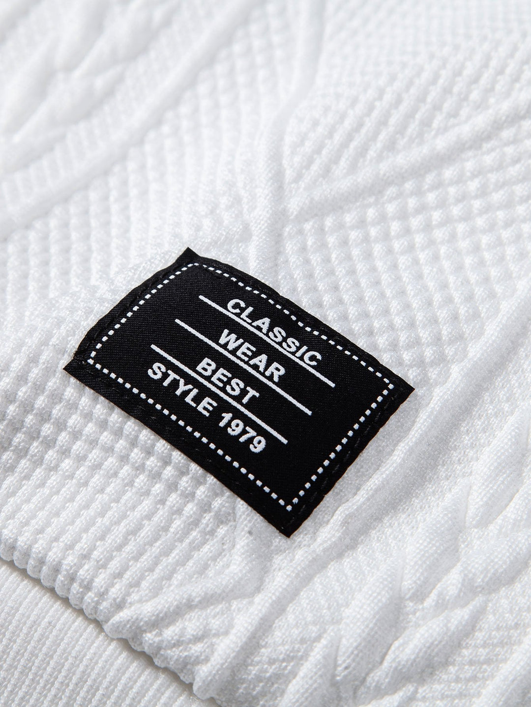 Alonso | Sudadera con capucha con jacquard geométrico y corte relajado
