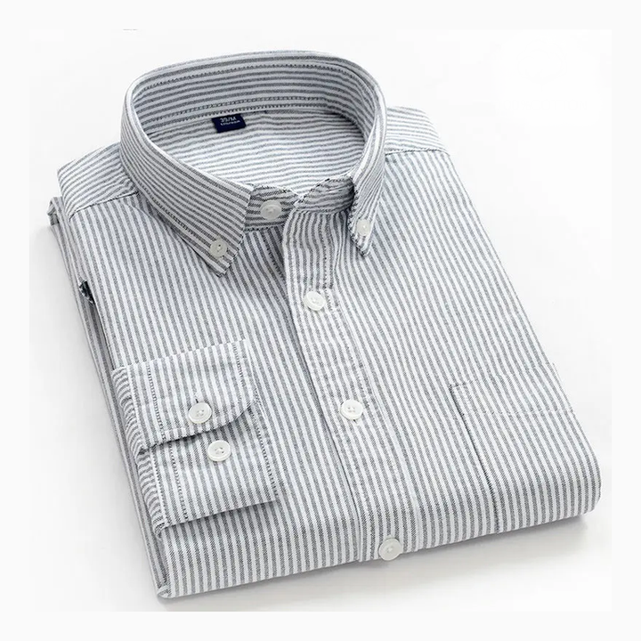 Amadeo | Camisa azul claro de raya diplomática
