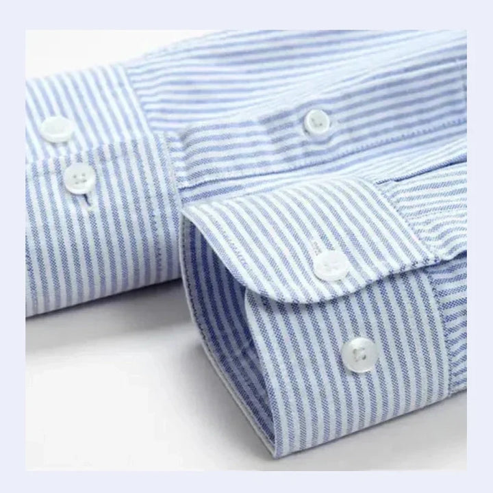 Amadeo | Camisa azul claro de raya diplomática