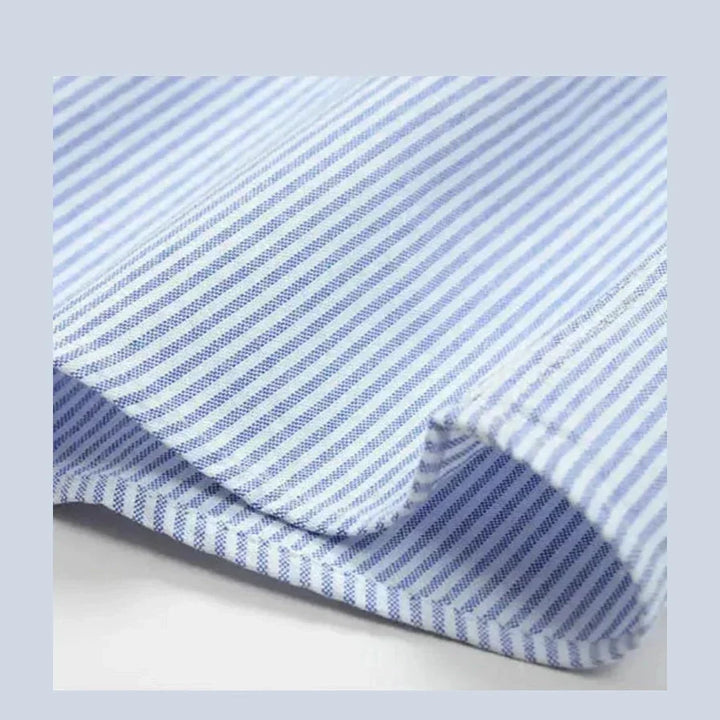 Amadeo | Camisa azul claro de raya diplomática