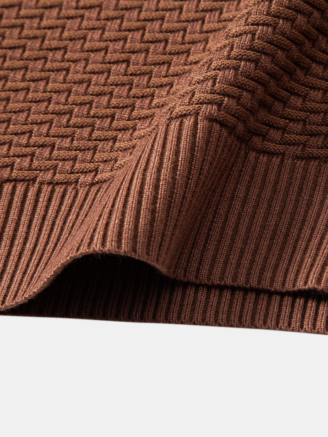Amadeo | Jersey jacquard con motivo de olas y cremallera corta