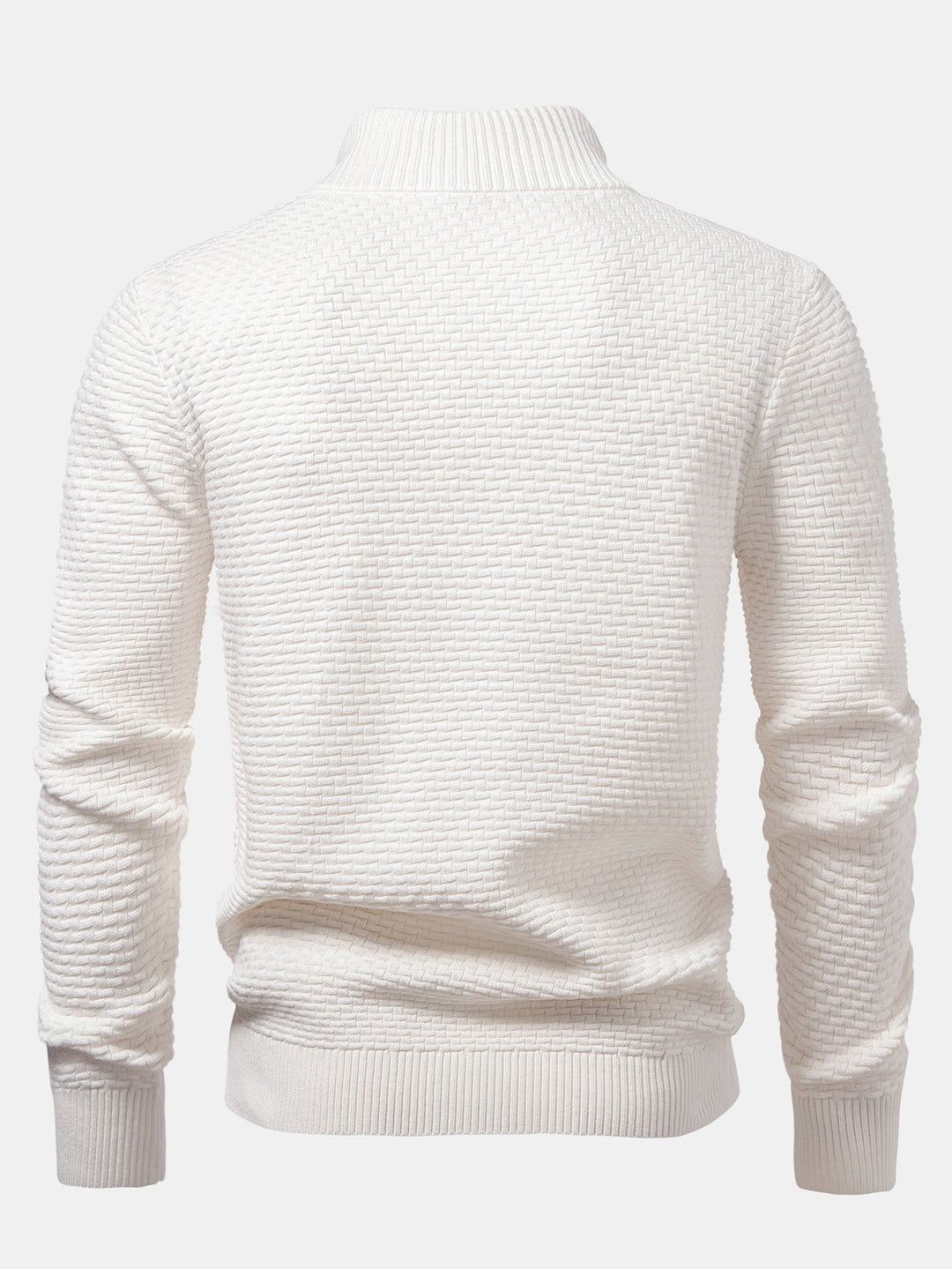 Amadeo | Jersey jacquard con motivo de olas y cremallera corta