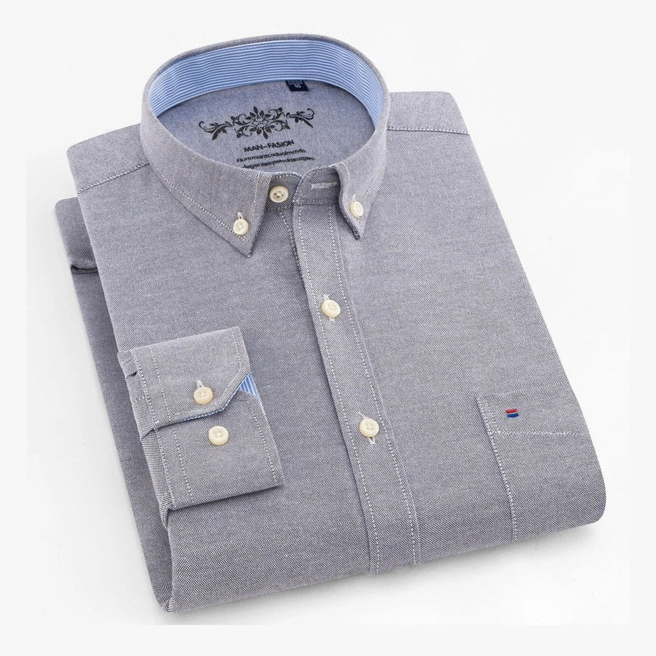 Amador | Camisa verde menta con cuello button-down