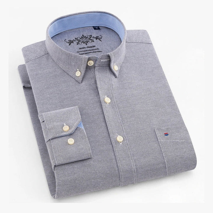Amador | Camisa verde menta con cuello button-down