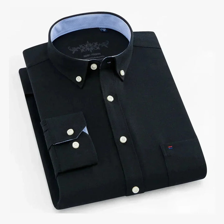 Amador | Camisa verde menta con cuello button-down
