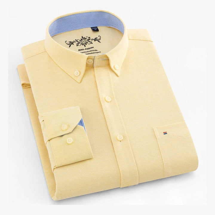 Amador | Camisa verde menta con cuello button-down