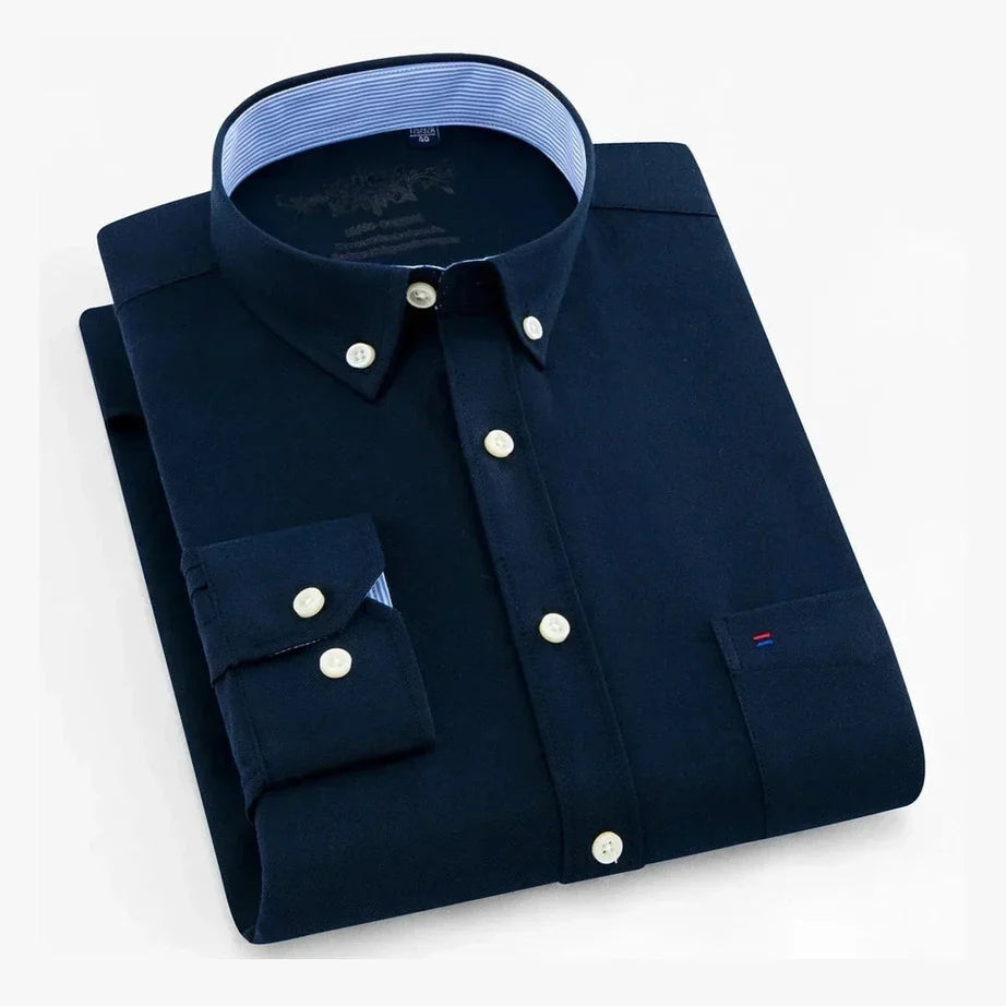 Amador | Camisa verde menta con cuello button-down