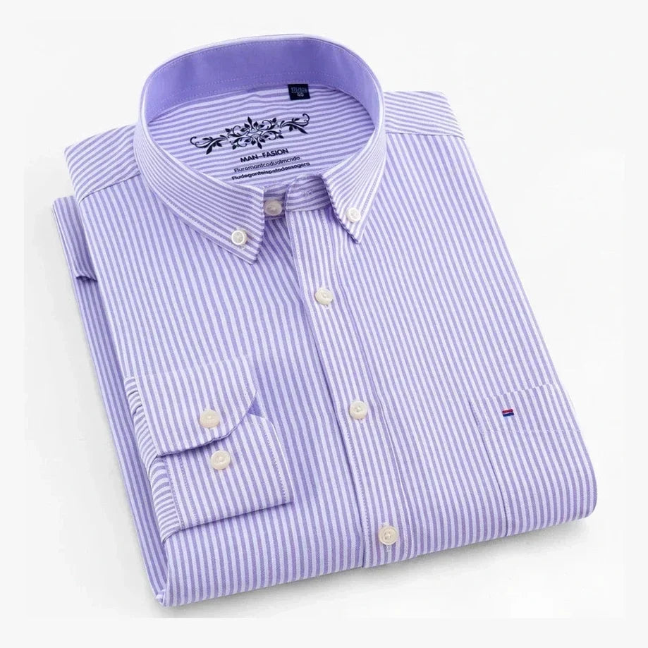 Amador | Camisa verde menta con cuello button-down