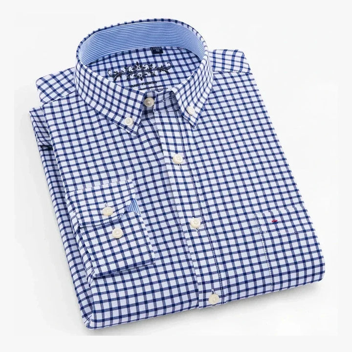Amador | Camisa verde menta con cuello button-down