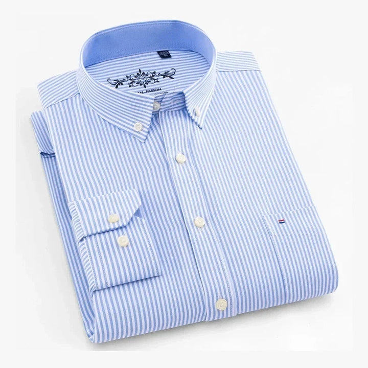 Amador | Camisa verde menta con cuello button-down
