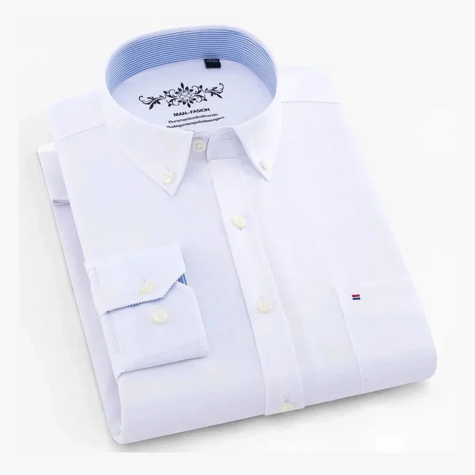 Amador | Camisa verde menta con cuello button-down