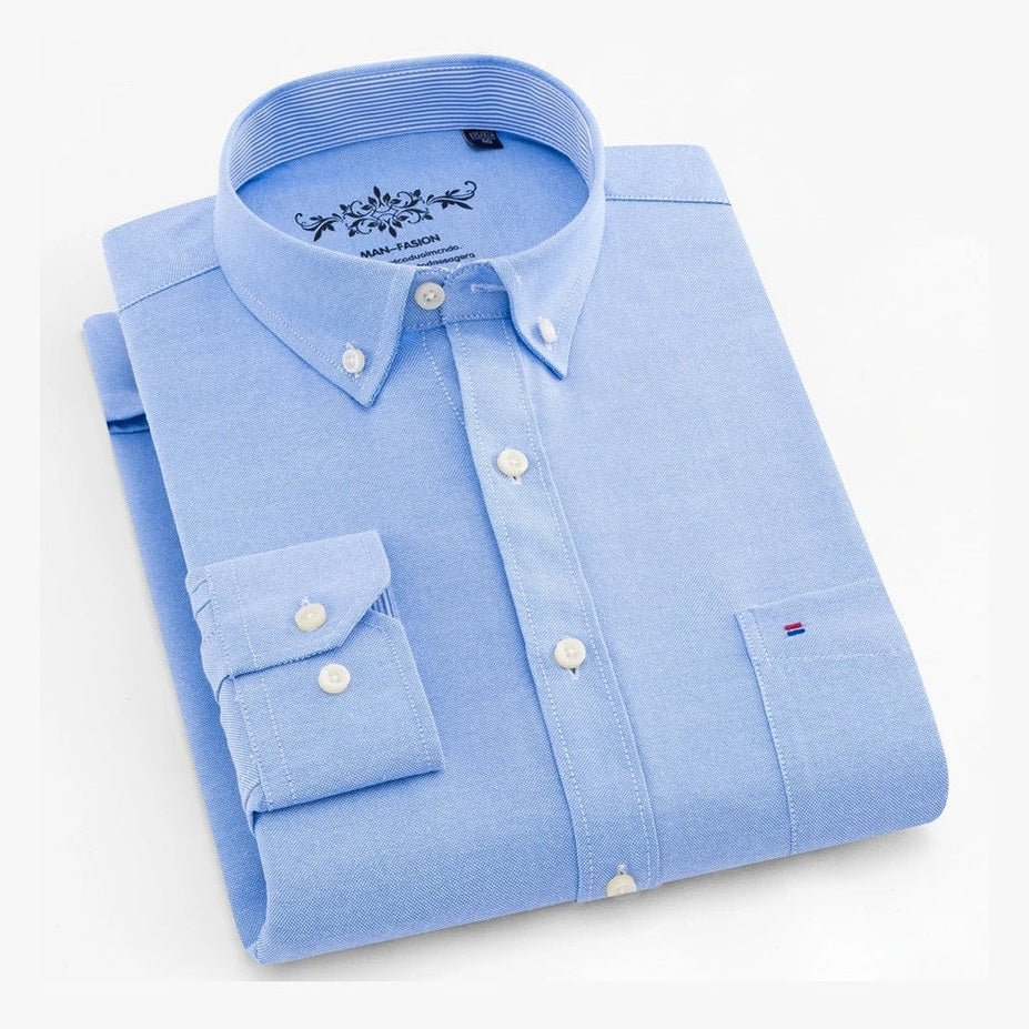 Amador | Camisa verde menta con cuello button-down