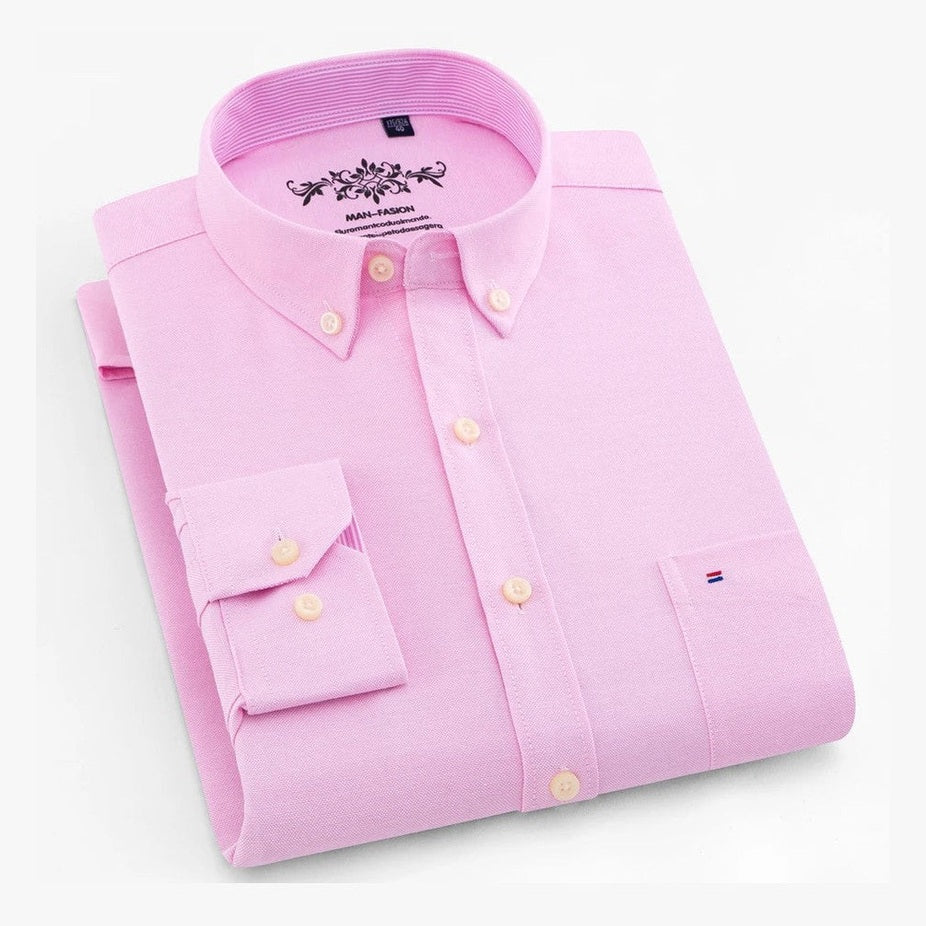 Amador | Camisa verde menta con cuello button-down