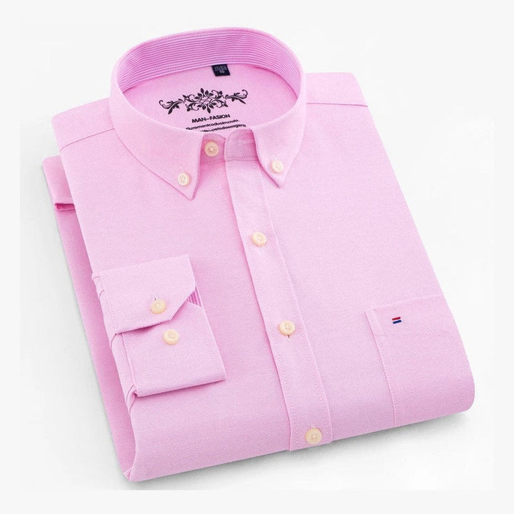 Amador | Camisa verde menta con cuello button-down