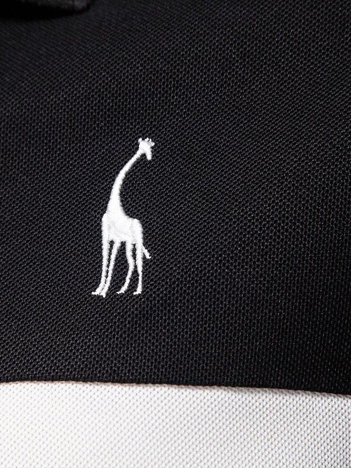 Anacleto | Polo blanco con rayas en contraste