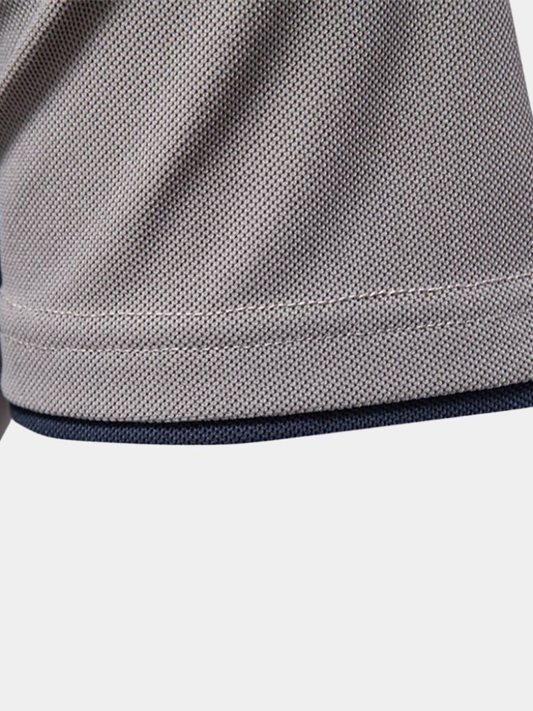 Anacleto | Polo blanco con rayas en contraste