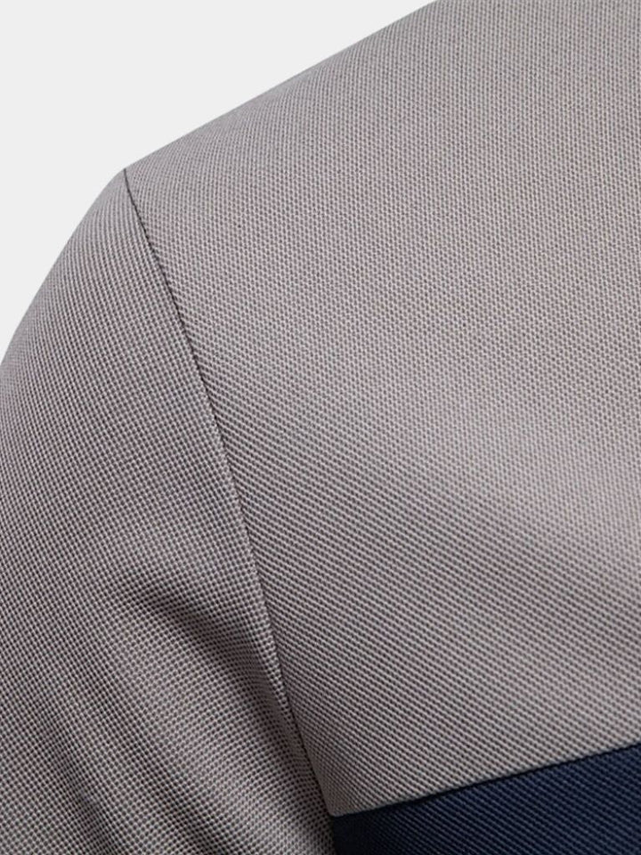 Anacleto | Polo blanco con rayas en contraste